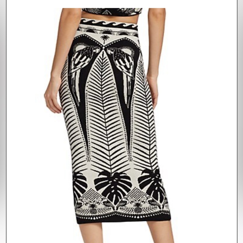 NWT Farm Rio macaw elegance midi skirt size medium - Picture 8 of 9
